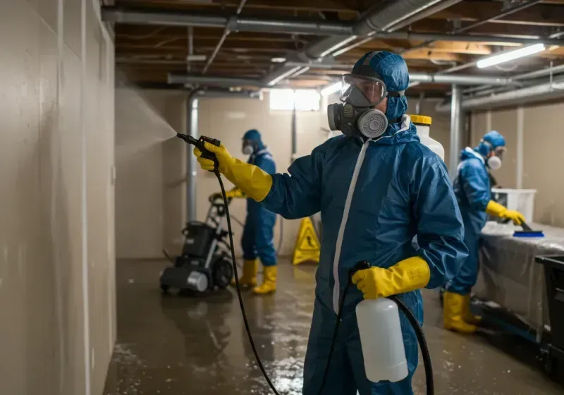 Basement Sanitization and Antimicrobial Treatment process in McCone County, MT